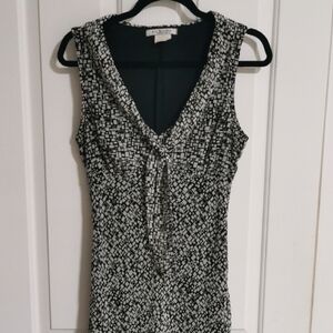 *3 for *$45 item La Belle Monochrome Geometric Sleeveless Dress